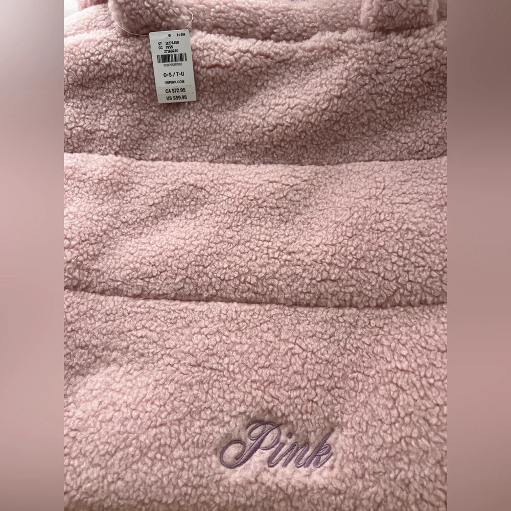 Victorias Secret PINK Sherpa Tote Weekender Bag New